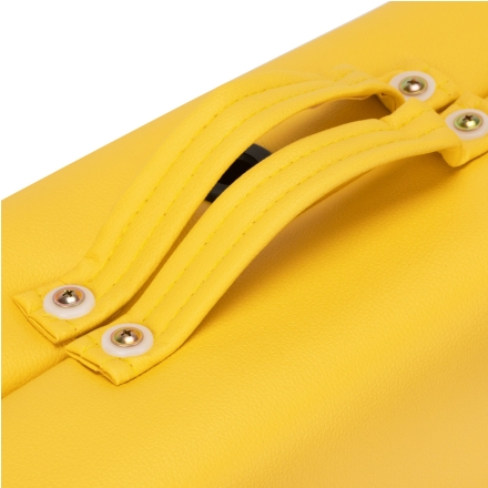 Stół składany do masażu wood komfort Activ Fizjo 2 segmentowe biało żółte - 8
