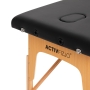 Stół składany do masażu wood Komfort Activ Fizjo Lux 2 segmentowy 190x70 czarny - 5