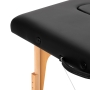 Stół składany do masażu wood Komfort Activ Fizjo Lux 2 segmentowy 190x70 czarny - 11