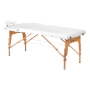 Stół składany do masażu wood Komfort Activ Fizjo Lux 2 segmentowy 190x70 biały - 2