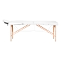 Stół składany do masażu wood Komfort Activ Fizjo Lux 2 segmentowy 190x70 biały - 3