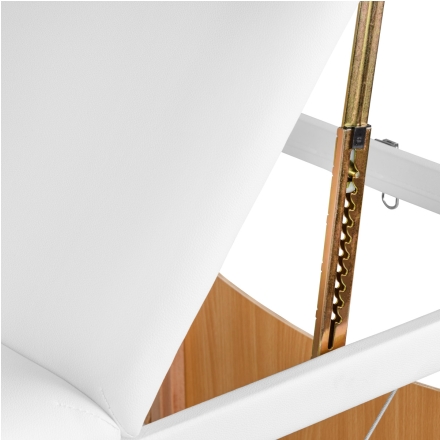 Stół składany do masażu wood Komfort Activ Fizjo Lux 3 segmentowy 190x70 biały - 13