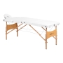Stół składany do masażu wood Komfort Activ Fizjo Lux 3 segmentowy 190x70 biały - 2