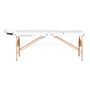 Stół składany do masażu wood Komfort Activ Fizjo Lux 3 segmentowy 190x70 biały - 3