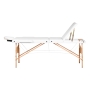Stół składany do masażu wood Komfort Activ Fizjo Lux 3 segmentowy 190x70 biały - 4