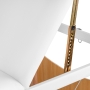 Stół składany do masażu wood Komfort Activ Fizjo Lux 3 segmentowy 190x70 biały - 14