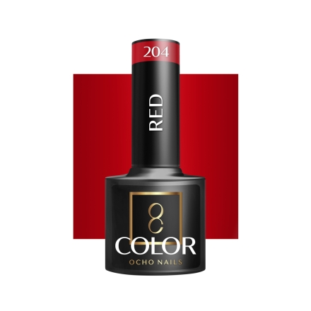 OCHO NAILS Lakier hybrydowy red 204 -5 g