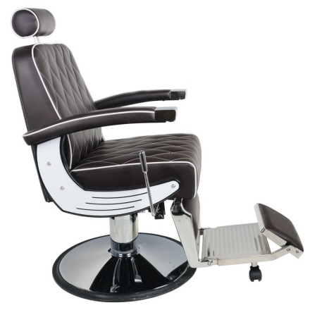 Gabbiano fotel barberski Imperial brązowy - 3