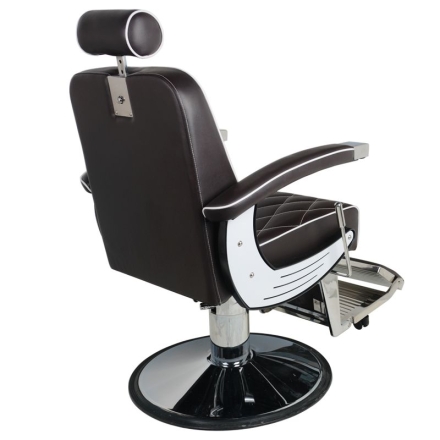 Gabbiano fotel barberski Imperial brązowy - 5