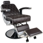 Gabbiano fotel barberski Imperial brązowy - 5