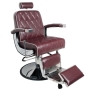 Gabbiano fotel barberski Imperial bordowy - 2